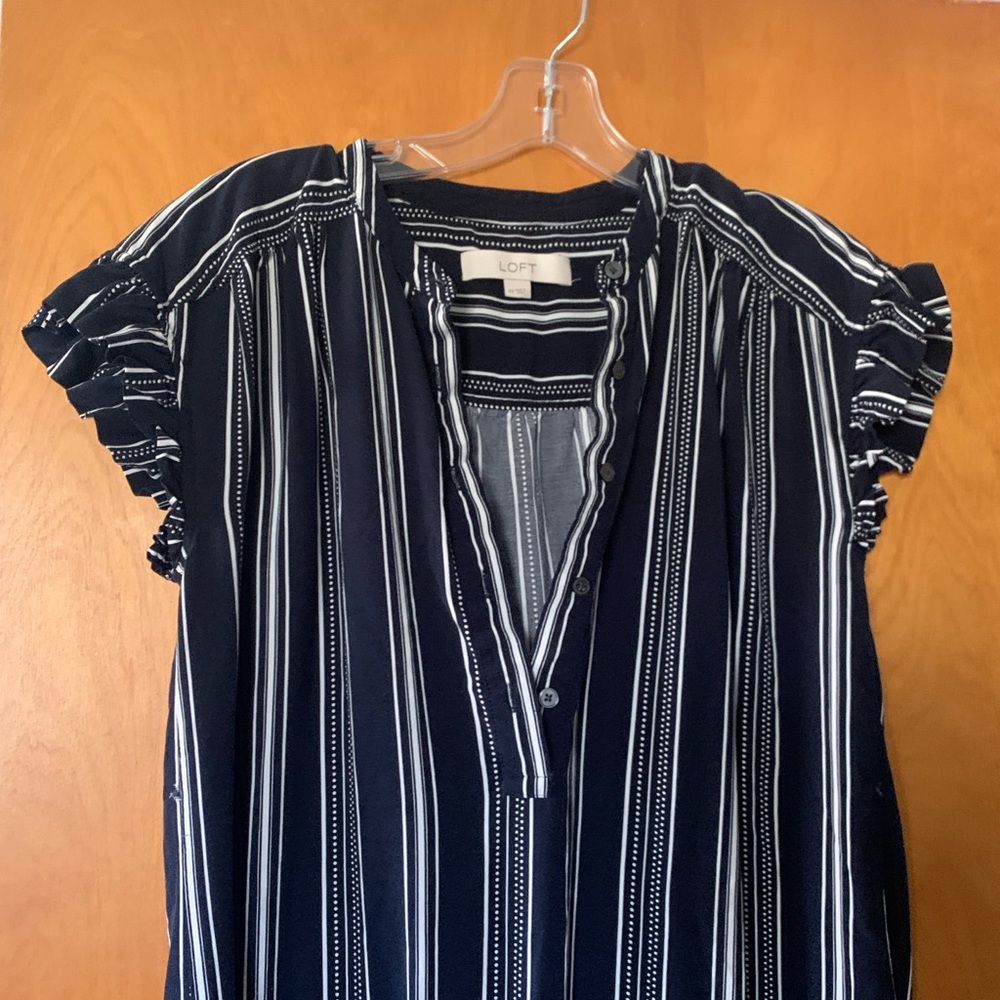 Black and White Striped Dress